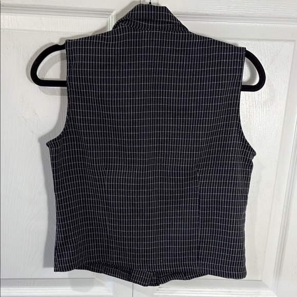 Vintage made in Canada Black Checkered Vest - Picture 2 of 7